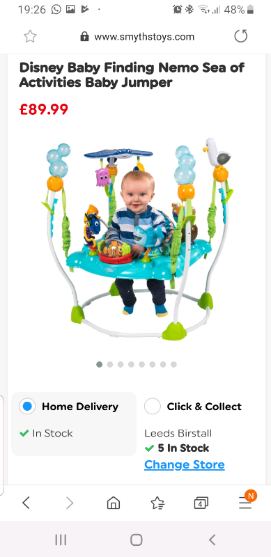 smyths nemo jumperoo